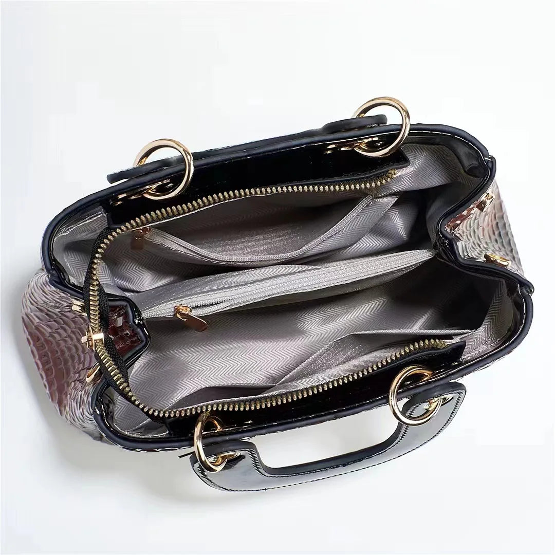 High Quality Leather Women Handbag Brand Designer Wedding Messenger Bags for Lady Shoulder Bags Female Big Totes Office Bag