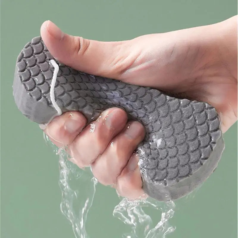 3D Soft Sponge Body Scrubber Bath Exfoliating Massager Scrub