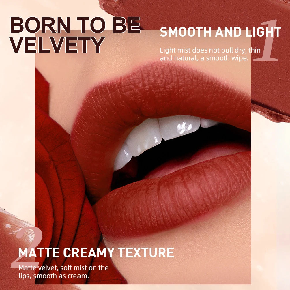 2025 New Matte Nude Lipstick Pen Long Lasting Lipliner Lip Pencil Waterproof