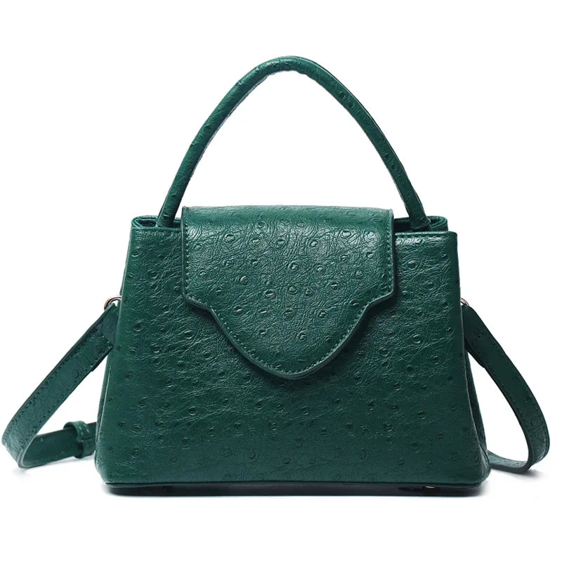 2023 Fashion New Snake Handbag Luxury Brand Design Women Loved Shoulder Tote Bag Ostrich Leather Pouch