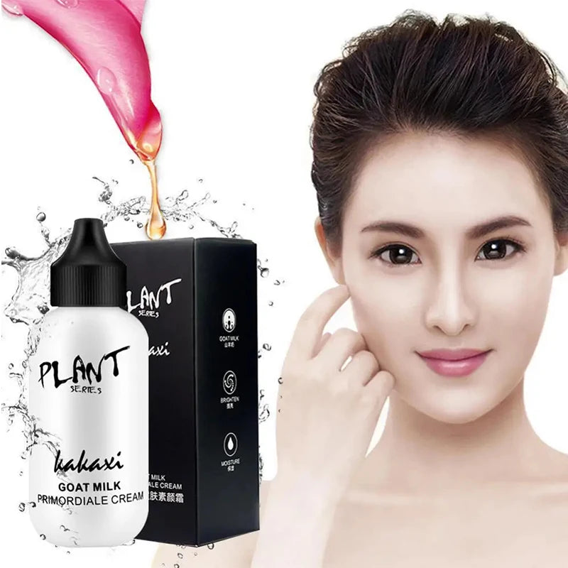 Milk Moisturizing Cream Ultimate Lazy Face Foundation Cream Goat Milk Revitalizing Whitening  Smooth Brighten Plain Cream