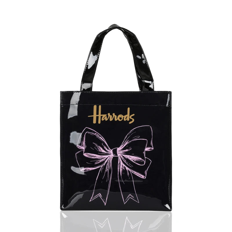 Green Striped PVC Women's Tote