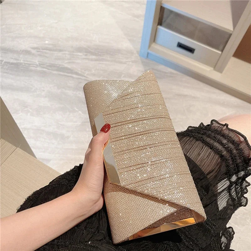 Popular Women Exquisite Evening Bag Party Banquet Glitter Purse Lady Elegant Wedding Clutches Handbag Female