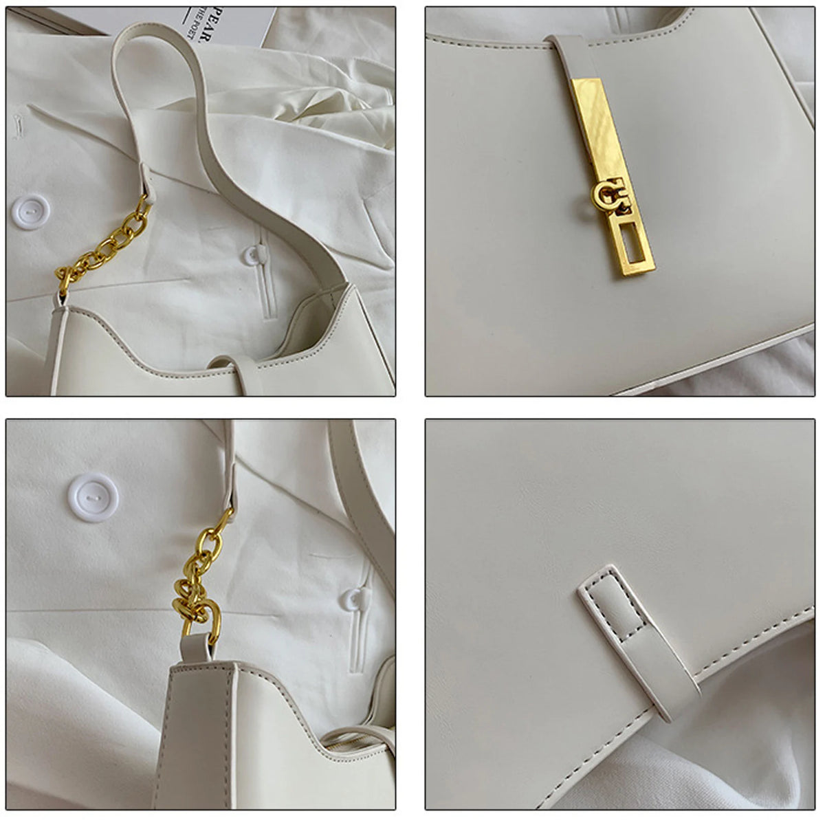 Small Designer Luxury Bag Female PU Leather Single Shoulder Underarm Bag For Women Fashion Versatile Handbag With Advanced Sense