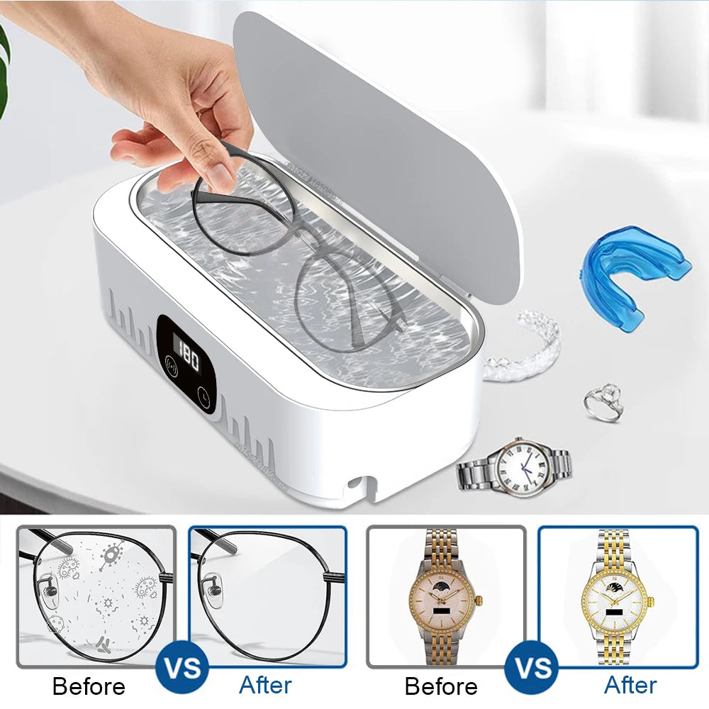 Ultrasonic Glasses Cleaning Ultrasound Jewelry Cleaner Machine High Frequency Ultrasonic Cleaning Bath For Jewelry washing