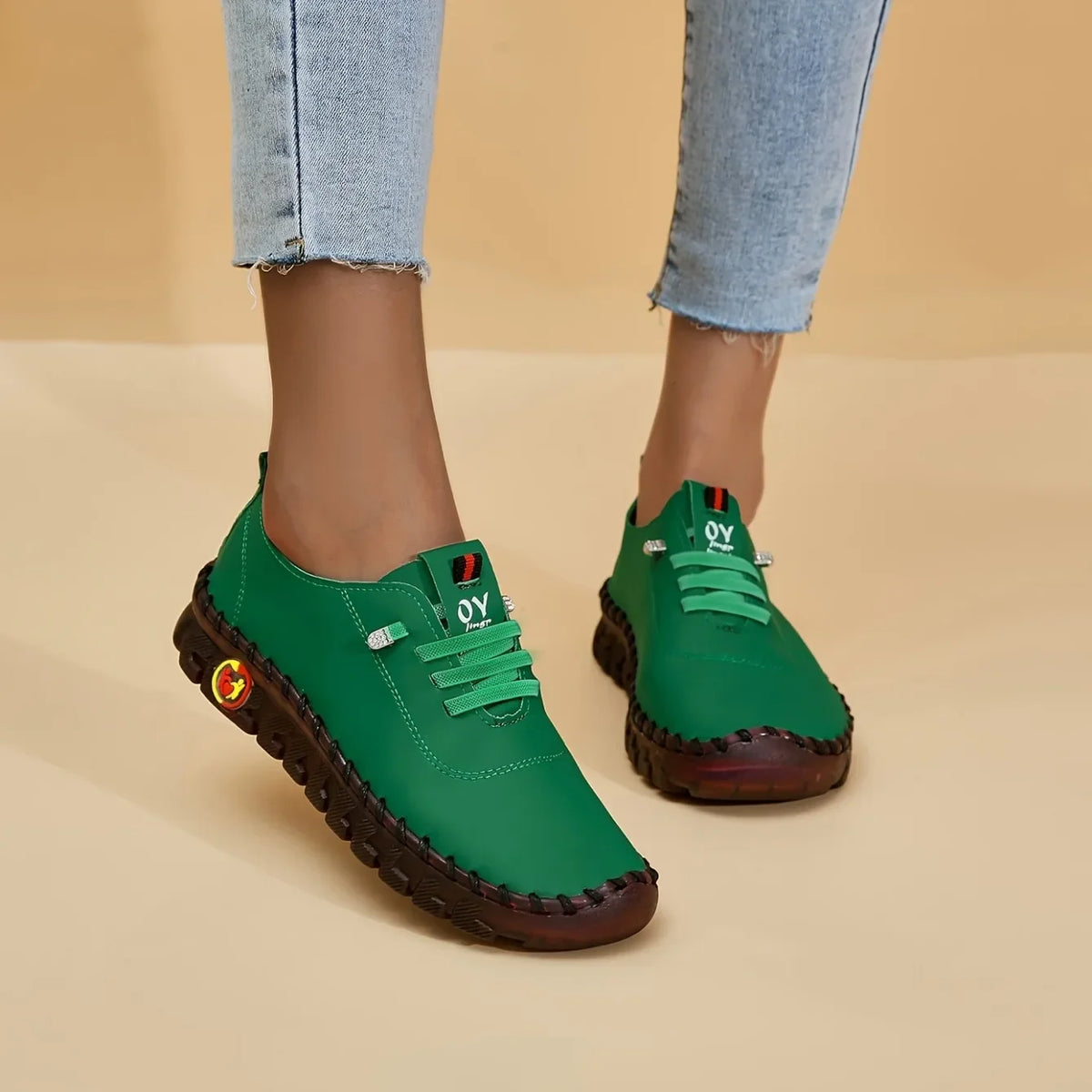Sneakers Women Shoes Flat Loafers Leather Mom Shoes for Women Comfortable Slip on Soft Casual Platform Shoes Zapatos De Mujer