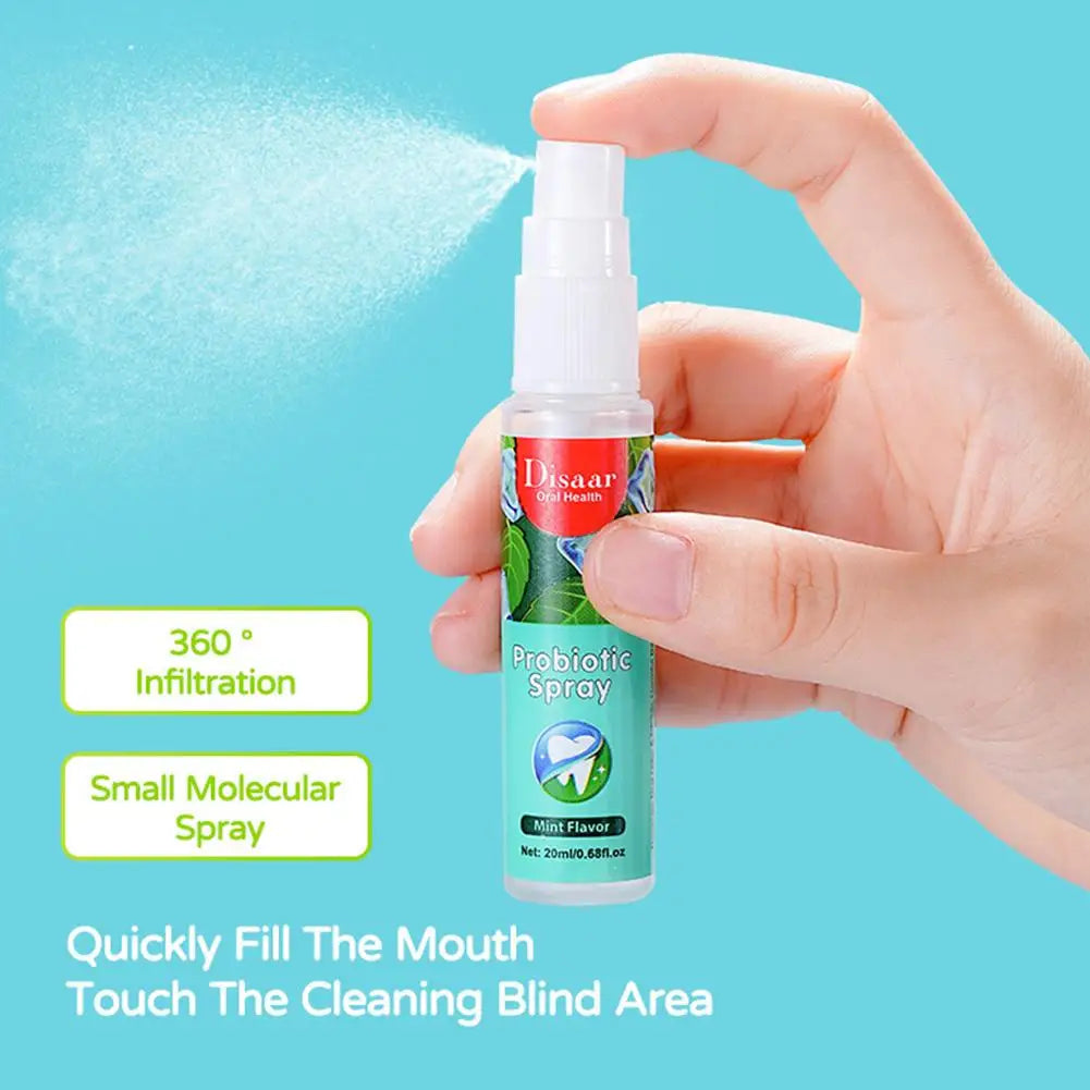 3pcs 20ML Breath Freshener Spray Lemon Grape Mint Flavor Artifact Female Male Portable Breath Kissing Mouth Spray Cleaning Spray