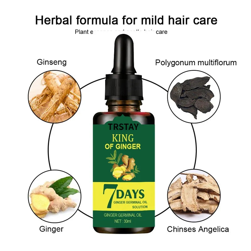 Ginger Hair Care Essential Oil Scalp,Hair Loss Treatment