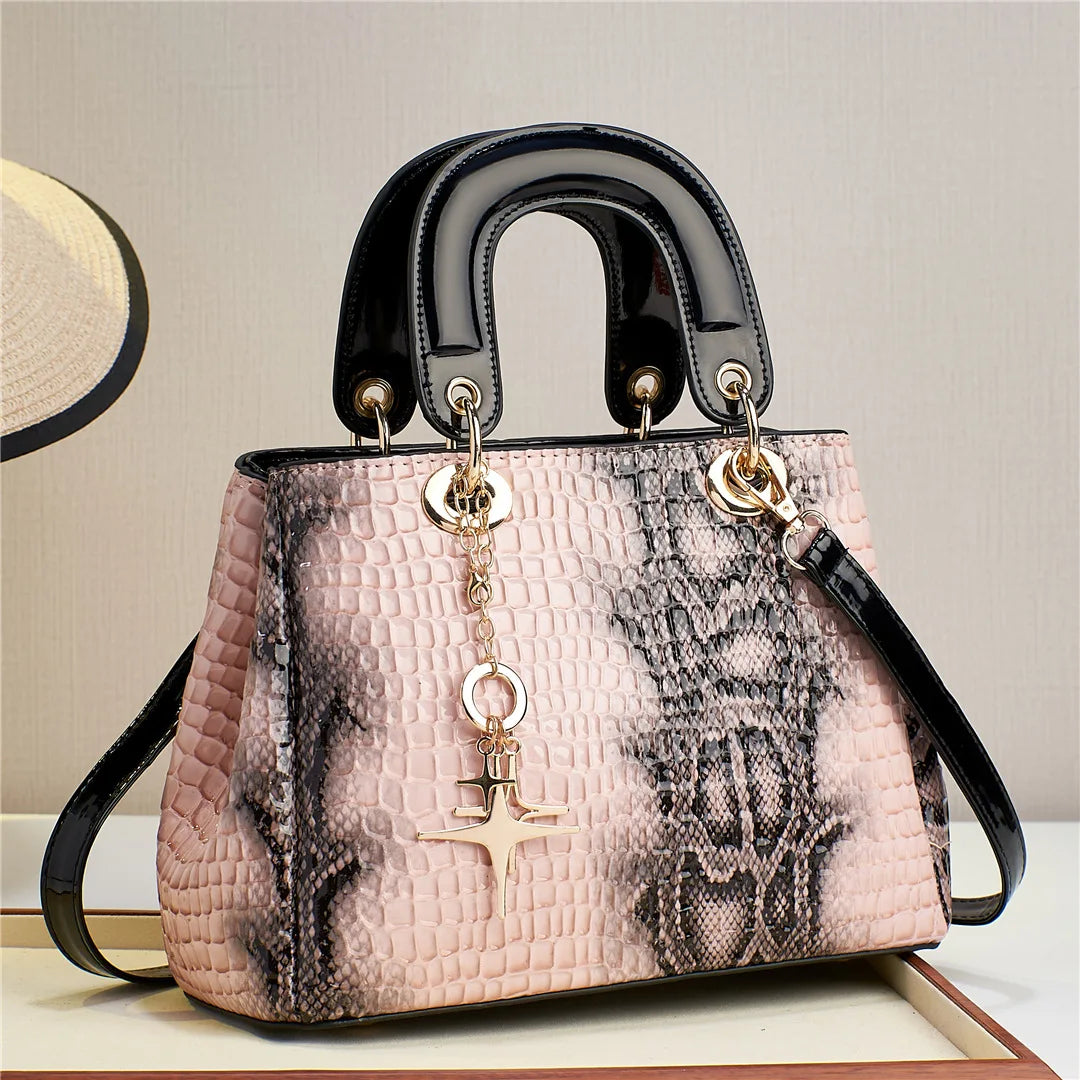 High Quality Leather Women Handbag Brand Designer Wedding Messenger Bags for Lady Shoulder Bags Female Big Totes Office Bag