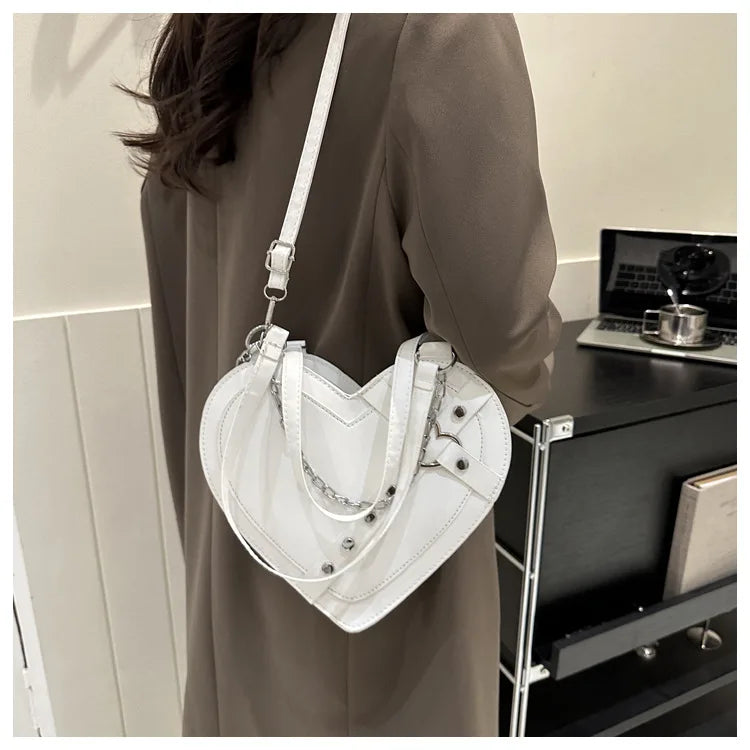 Korean Cute Niche Design Foreign Gas Crossbody Bag Handbag Winter New Trend Love Shoulder Bag One Shoulder Diagonal Shoulder Bag