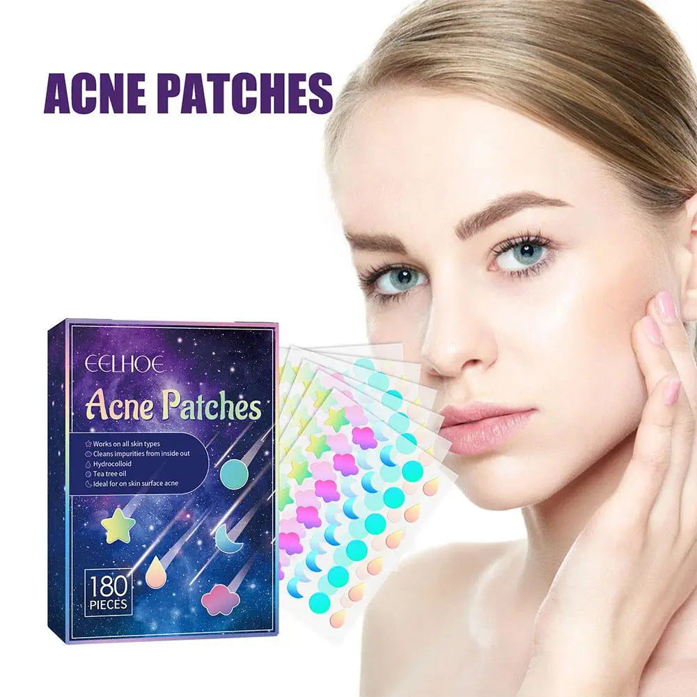 Colorful Acne Patch 180 Pills  Salicylic Acid  Tea Tree Oil  Acne  Hydrogel Patch acne care patch