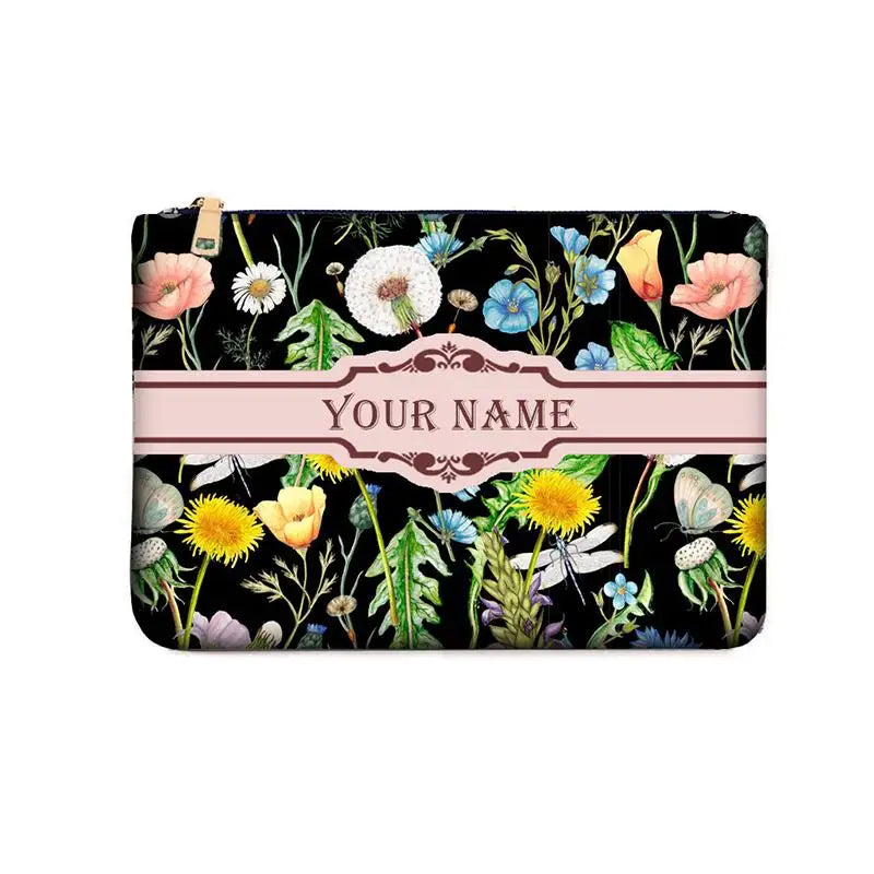 Spring Summer WOMAN BAG Fashion Designer Party Clutch Personalized Custom Print Name Letter Beach Bag Travel Cosmetic Bag