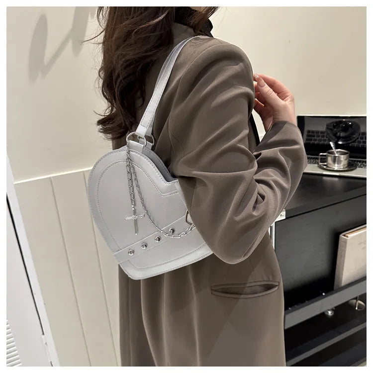 Korean Cute Niche Design Foreign Gas Crossbody Bag Handbag Winter New Trend Love Shoulder Bag One Shoulder Diagonal Shoulder Bag