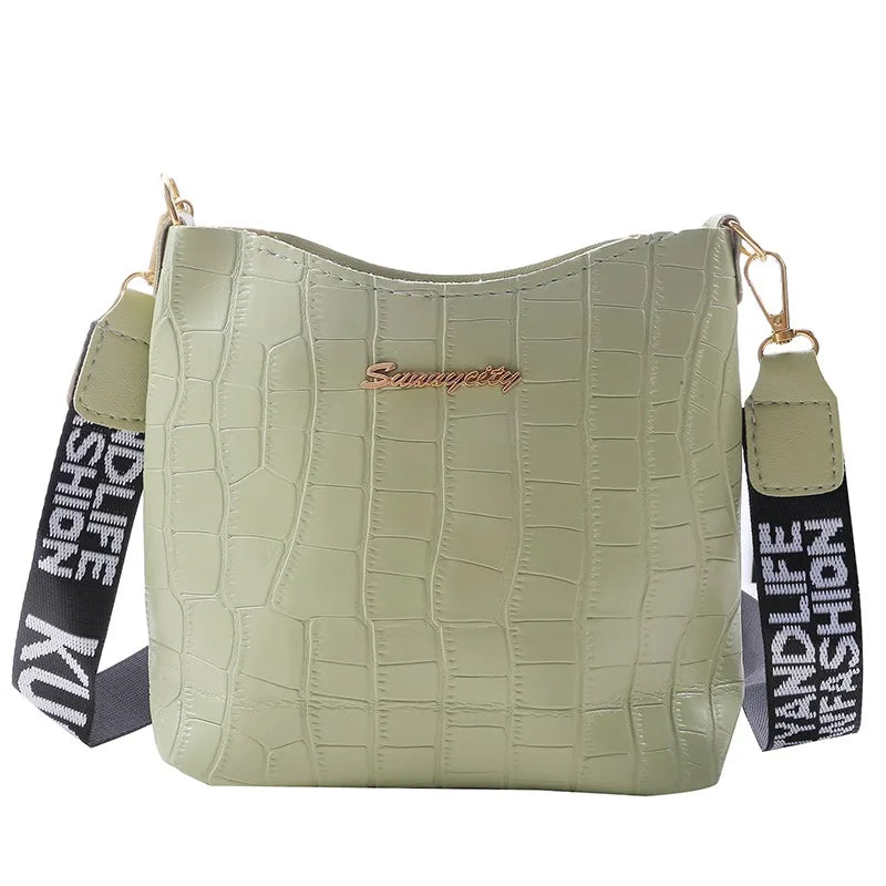 Women Messenger Bags Crocodile Pu Leather Female Crossbody Shoulder Hand Bags For Women Ladies Handbags