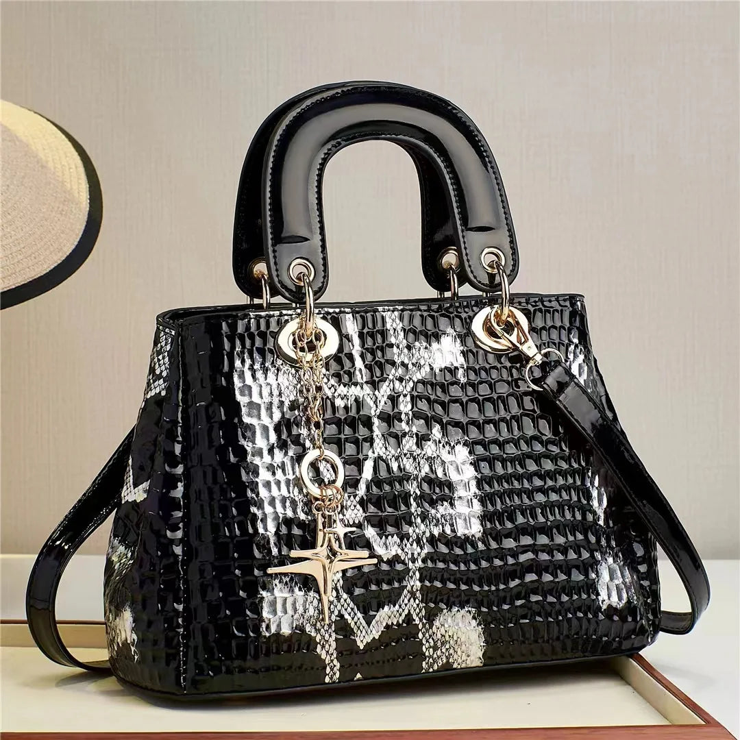 High Quality Leather Women Handbag Brand Designer Wedding Messenger Bags for Lady Shoulder Bags Female Big Totes Office Bag
