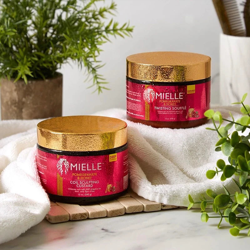 Mielle Shampoo Rosemary Mint Hair Conditioner Honey Styling Gel Hair Care Cream Anti Curl Hair Elastic Strengthening Styling