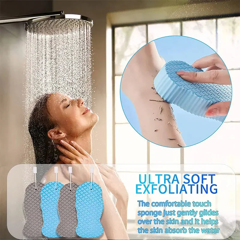 Super Soft Exfoliating Sponge Body Scrubber Bath Exfoliating Scrub Sponge Shower Brush Body Dead Skin Remover Bathing Tools