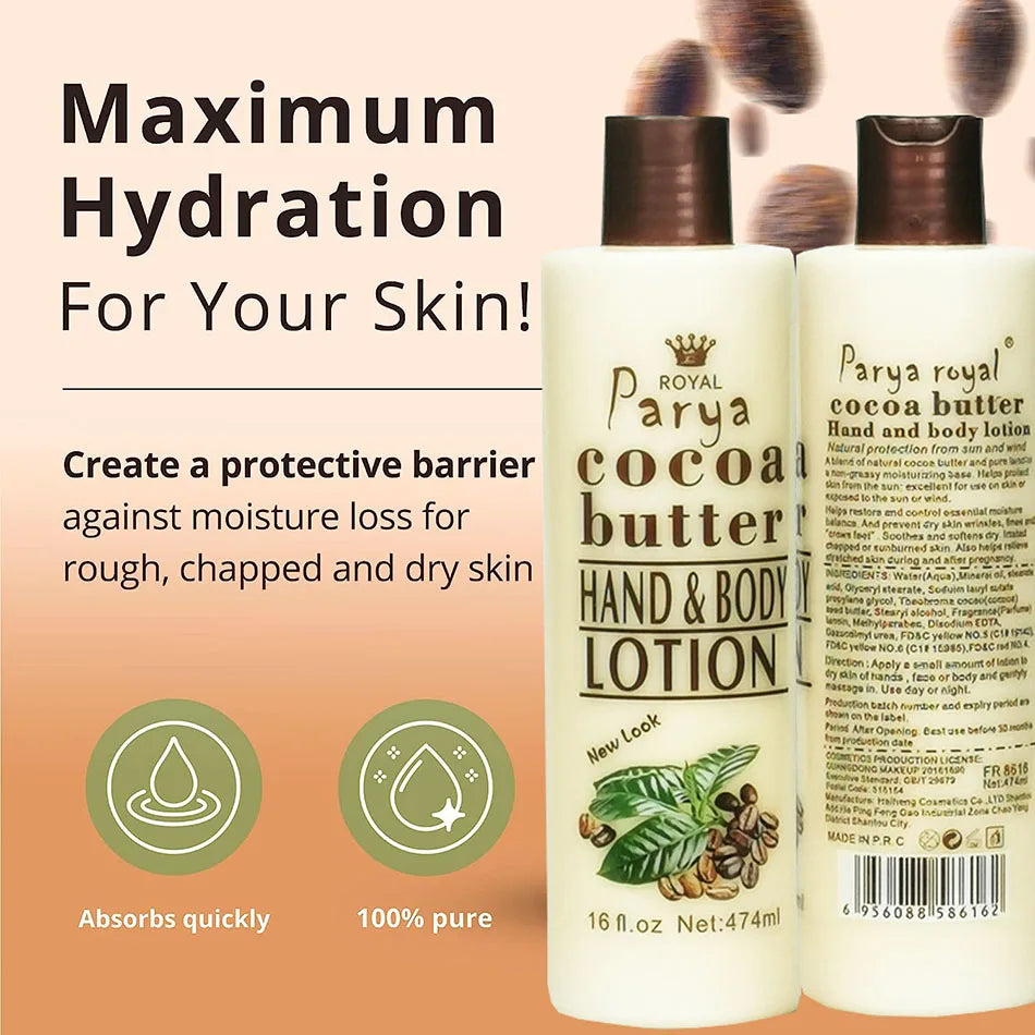 Cocoa Butter Whitening Moisturizing Lightening Body Lotion 474ml