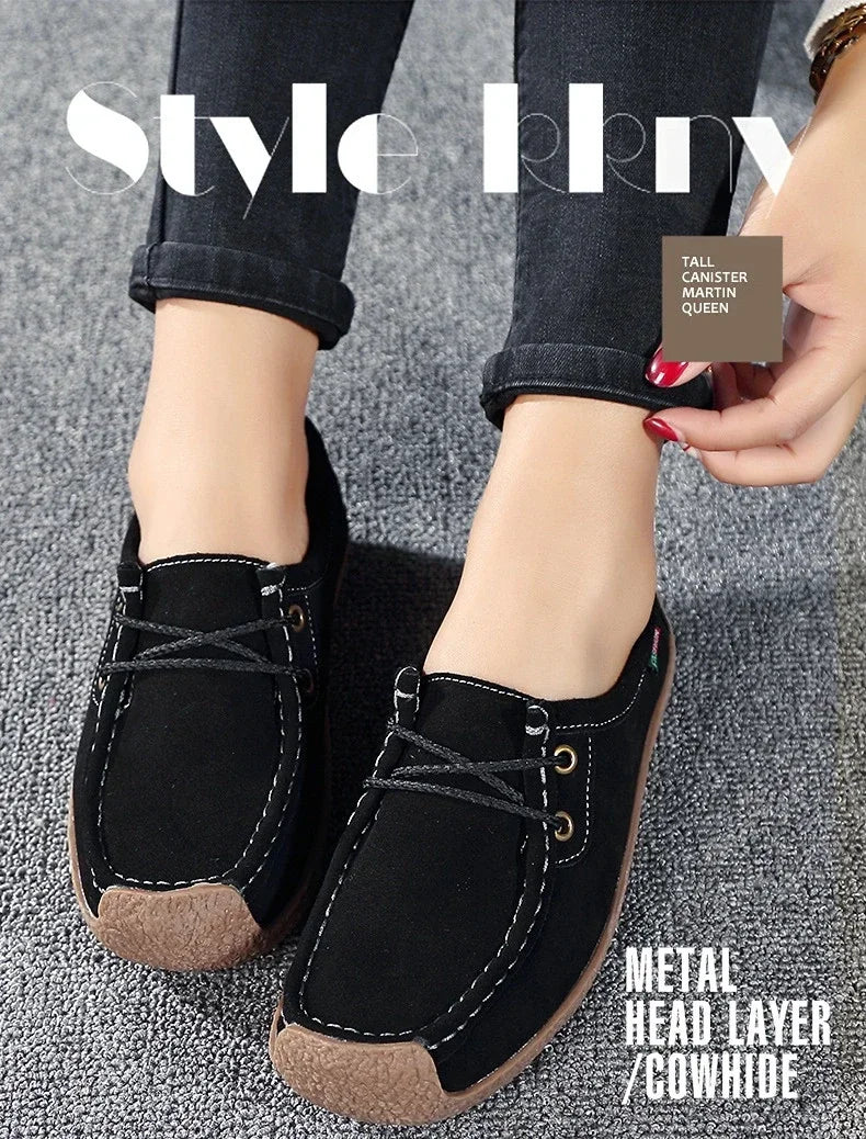 Women Flats Fashion Casual Sneakers  Autumn New Comfortable Female Casual Walking Footwear Fashion Large Size Loafers Shoes