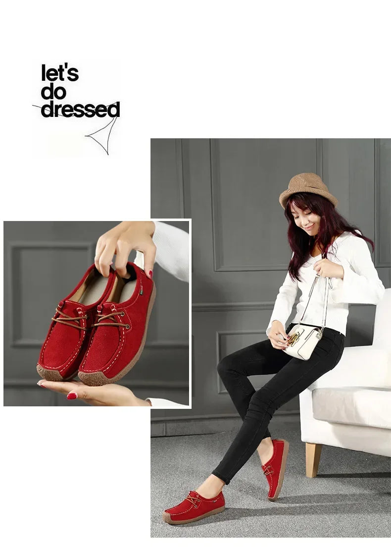 Women Flats Fashion Casual Sneakers  Autumn New Comfortable Female Casual Walking Footwear Fashion Large Size Loafers Shoes