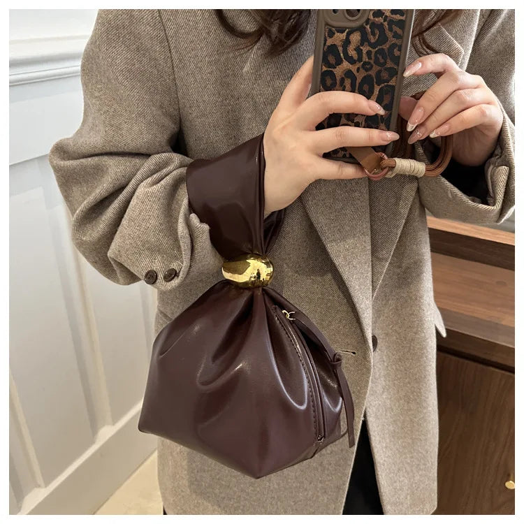 Luxury Personality Leather Clutch Bag
