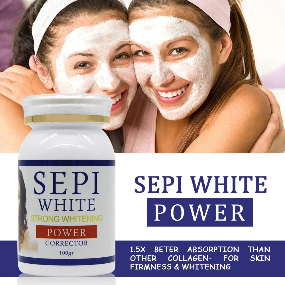 Gluta Master Sepi White قوي تبييض البشرة مجموعة تبييض تفتيح أكثر نعومة منتجات العناية بالبشرة الداكنة