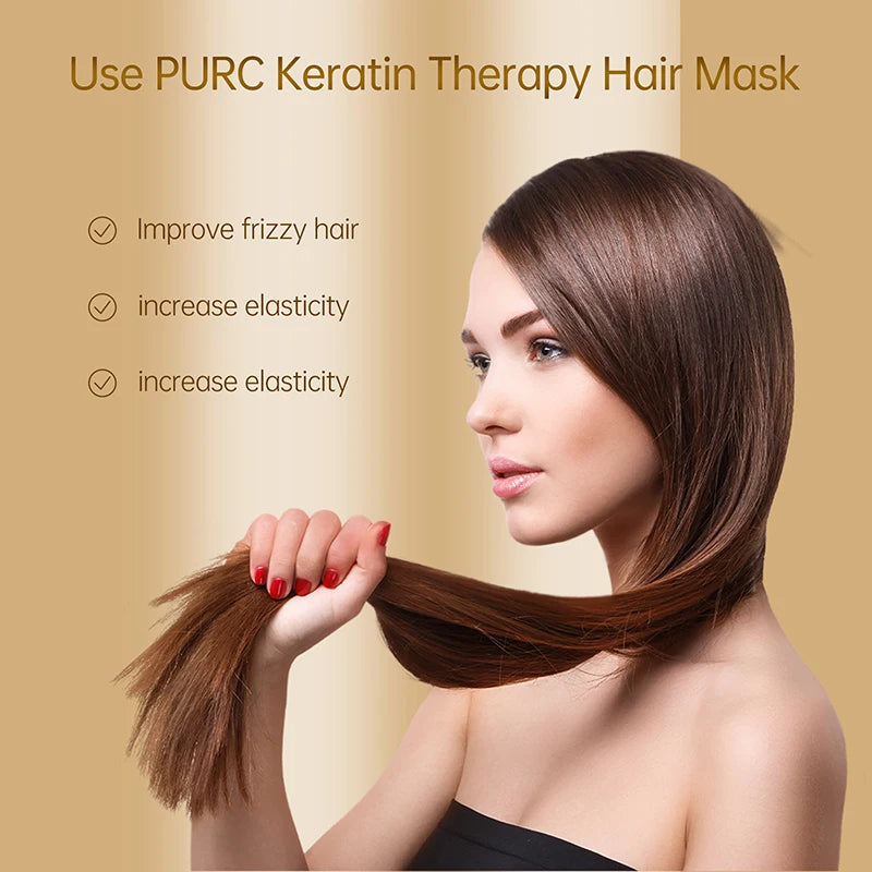 5/10 PCS Travel Keratin Therapy Hair Mask Frizz Dryness Repair For Hair Nourishing Shine Keratin Treatment Mask Anti Hair Loss