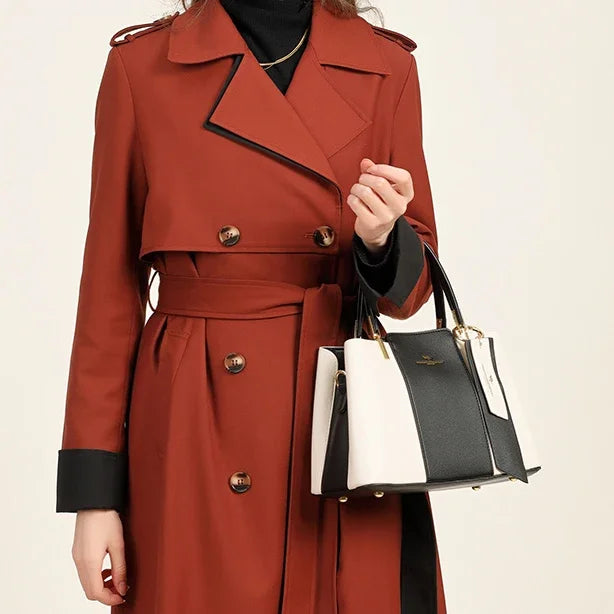 Women Luxury Top-Handle Bags 3 layer Design Fashion Print Handbag High Quality Leather Shoulder Bag Large Capacity Women Handbag