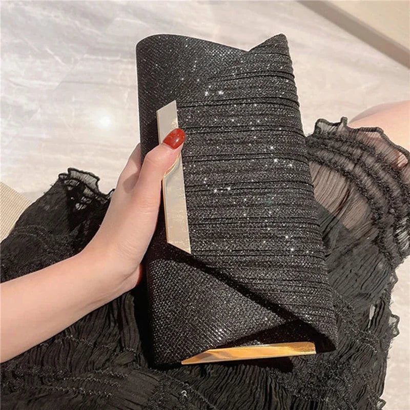Popular Women Exquisite Evening Bag Party Banquet Glitter Purse Lady Elegant Wedding Clutches Handbag Female
