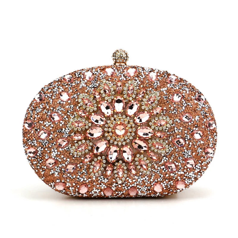 Diamond Women Luxury Clutch Evening Bag Wedding Crystal Ladies Cell Phone Pocket Purse Female Wallet for Party Quality Gift