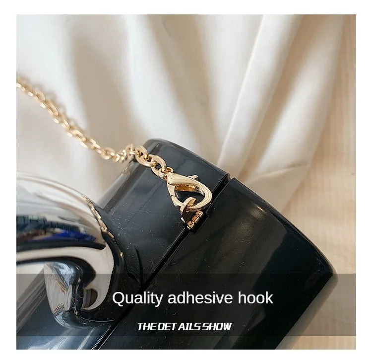 Women's Handbag Bags For Women 2025 Party Clutches Fashion Cylinder Mini Evening Purse Crossbody Shoulder Bag Gold Box Clutch