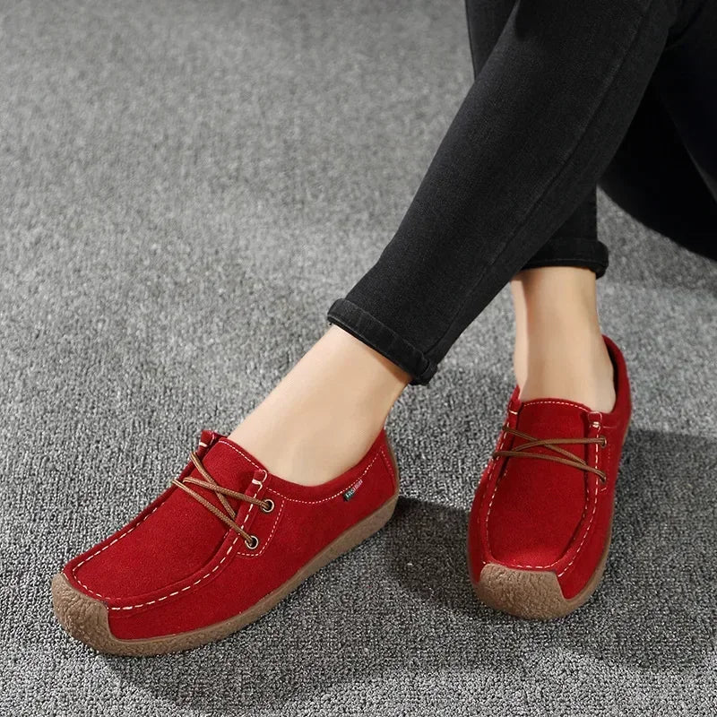 Women Flats Fashion Casual Sneakers  Autumn New Comfortable Female Casual Walking Footwear Fashion Large Size Loafers Shoes
