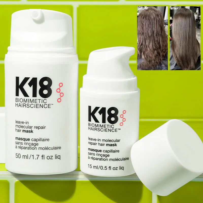 50ml K18 Repair Hair Mask Leave-In Molecules Damage Restore Soft Dry Frizzy Hair Deep Repair Keratin Scalp Care Hair Conditioner