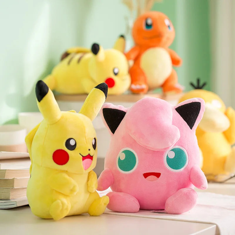 Original Pokemon Stuffed Plush Toys Pikachu Charizard Bulbasaur Jenny Turtle Anime Doll Kids Birthday Christmas Gift