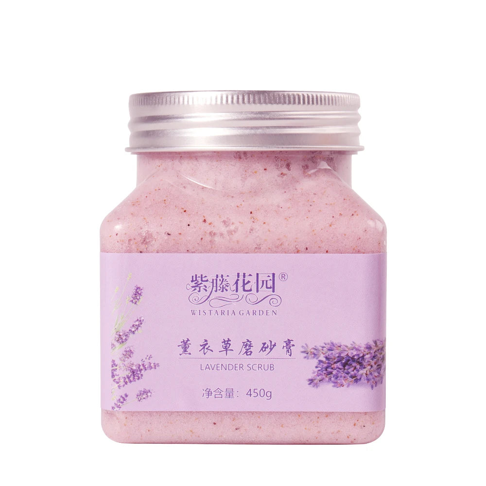 Lavender Body Scrub Plant Scented Mud Exfoliating Gel Bath Salt