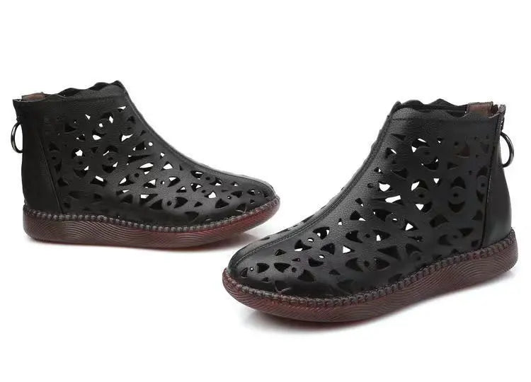 2023Women's Sandals Spring Summer Sandals Women's Breathable Hole Boots Flat Soft Non-slip Comfortable Shoes Sandalias De Mujer