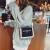 Casual Letter Wide Strap Shoulder