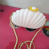 White Acrylic Seashell Shape Women's Handbags Party Fashion Chain Wedding Evening Bag Lady Purses Shell Shoulder Crossbody bag