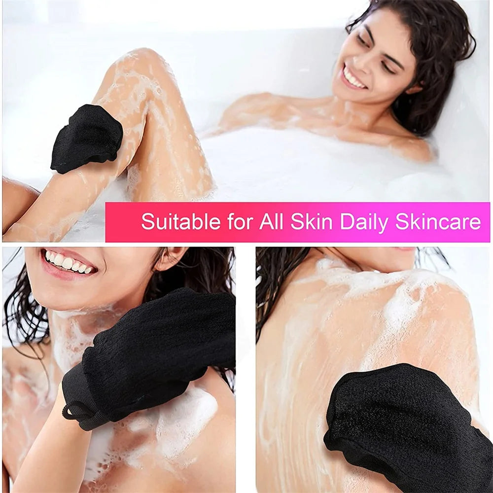 Hammam Shower Bath Scrub Glove Exfoliating Body Facial Tan Massage Mitt Removal Exfoliate Peeling Glove Towel Cleaning Tools