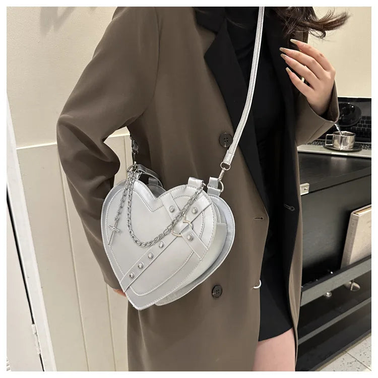 Korean Cute Niche Design Foreign Gas Crossbody Bag Handbag Winter New Trend Love Shoulder Bag One Shoulder Diagonal Shoulder Bag