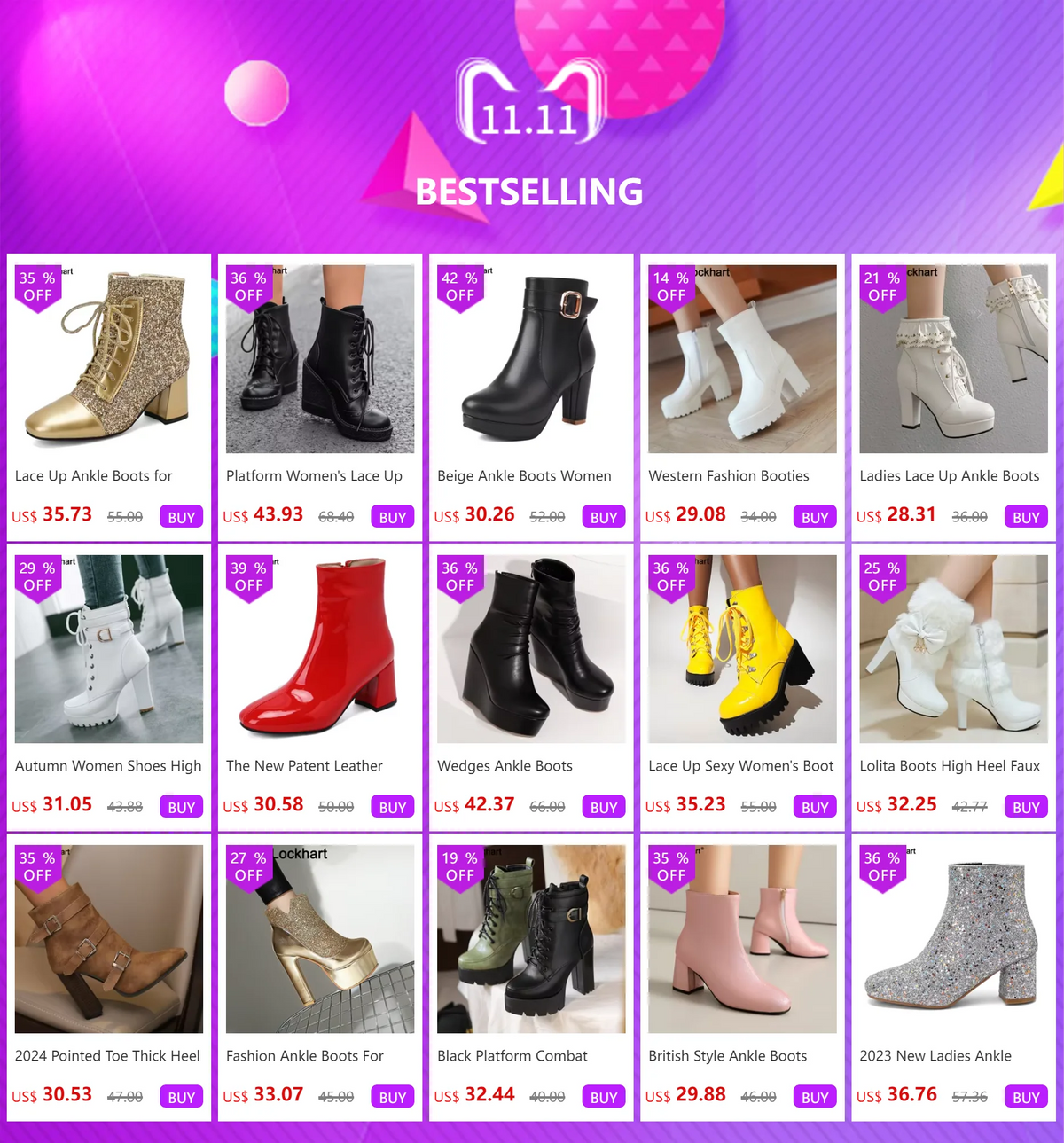 Western Fashion Booties Round Toe Zipper Women's Shoes Super High Thick Heel Ankle Boots Womens Platform Heels Lady Footwear